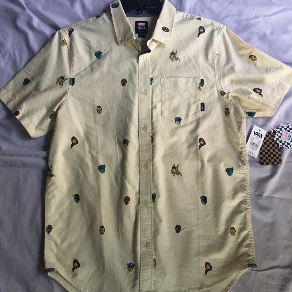 Men’s Marvel Vans Button Up